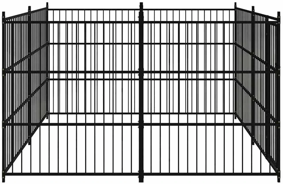 Lauko voljeras šunims, 300x300x185 cm