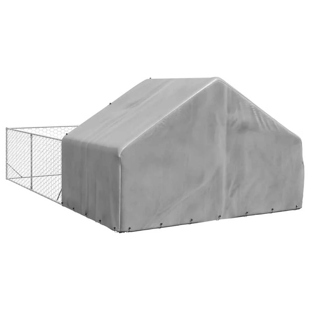Lauko voljeras šunims su aptvaru, 6x3x1,9m, plienas