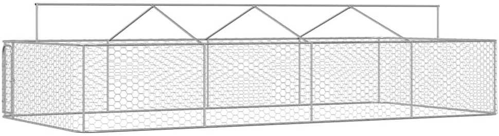 Lauko voljeras šunims su stogu, 600x300x150cm
