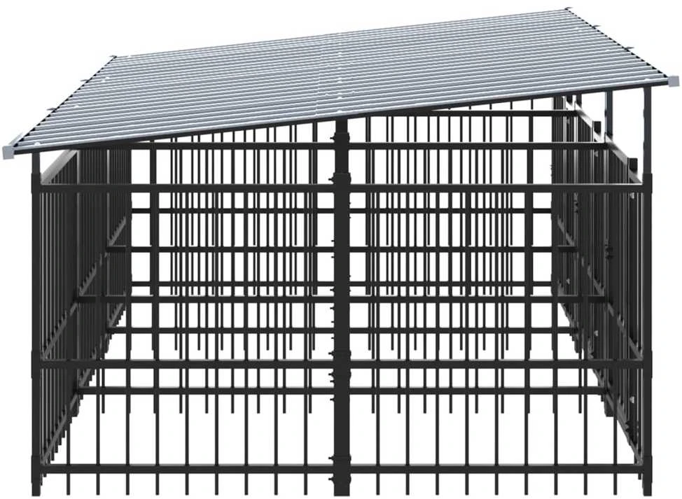 Lauko voljeras šunims su stogu, plienas, 5,63m²