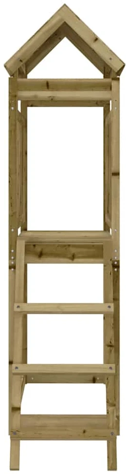 Lauko žaidimų aikštelės komplektas, 53x110x214cm, pušis