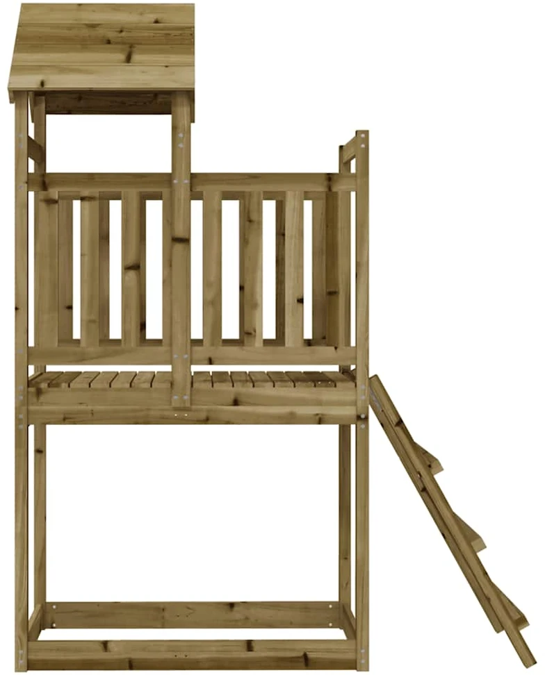 Lauko žaidimų aikštelės komplektas, 53x110x214cm, pušis