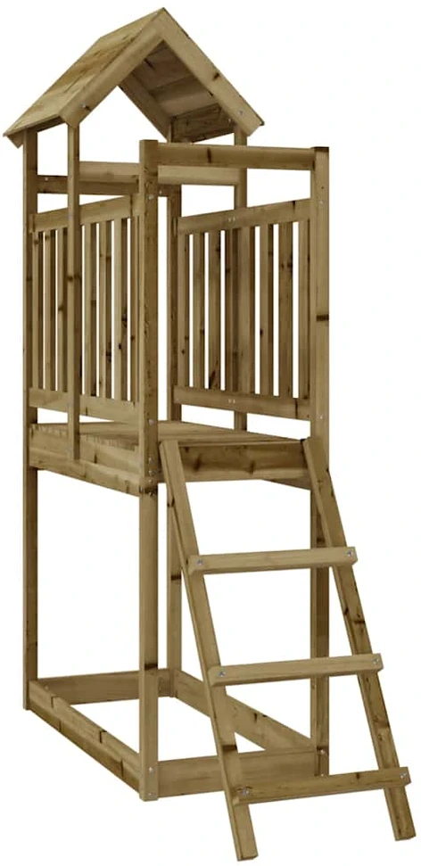 Lauko žaidimų aikštelės komplektas, 53x110x214cm, pušis