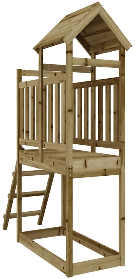 Lauko žaidimų aikštelės komplektas, 53x110x214cm, pušis