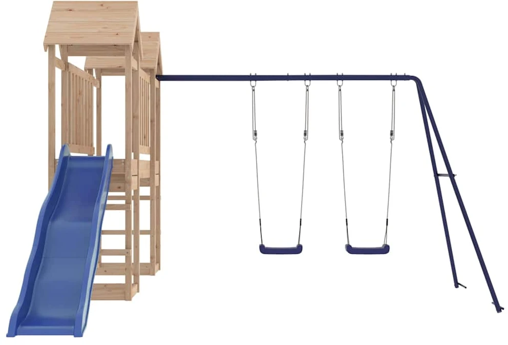 Lauko žaidimų aikštelės komplektas, pušies medienos masyvas