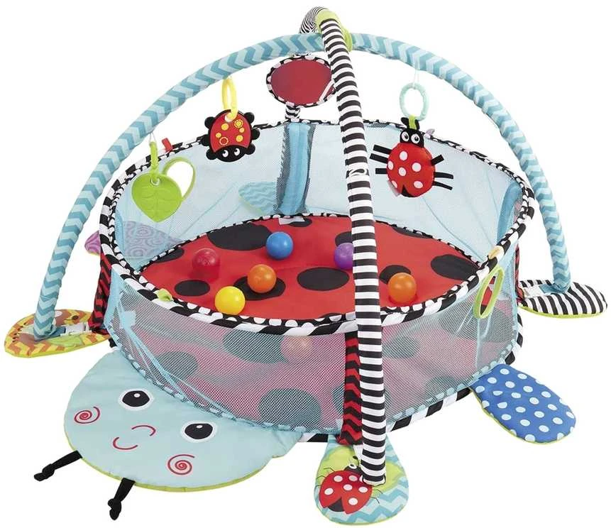 Lean Toys Žaidimų kilimėlis Konig Kids su baseinu ir kamuoliukais