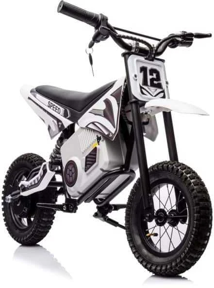 Elektrinis krosinis motociklas Lean Cars A9901, baltas