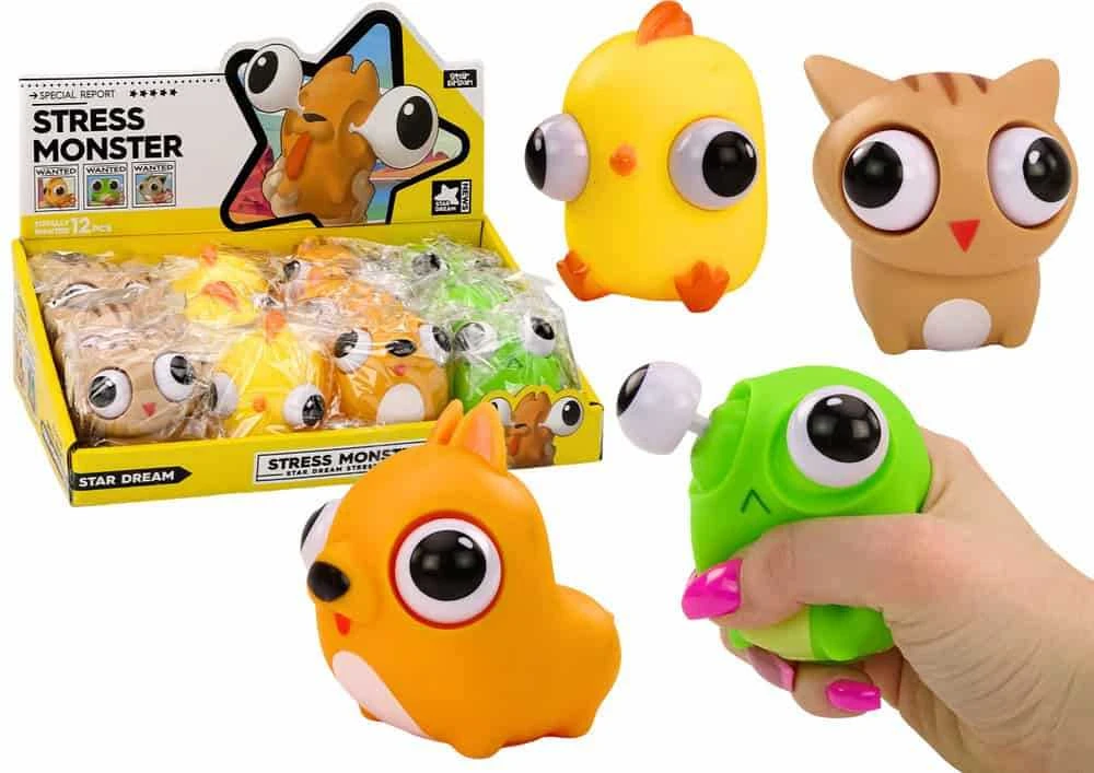 Lean Toys Linksmasis Monstras – Antistresinis Žaislas