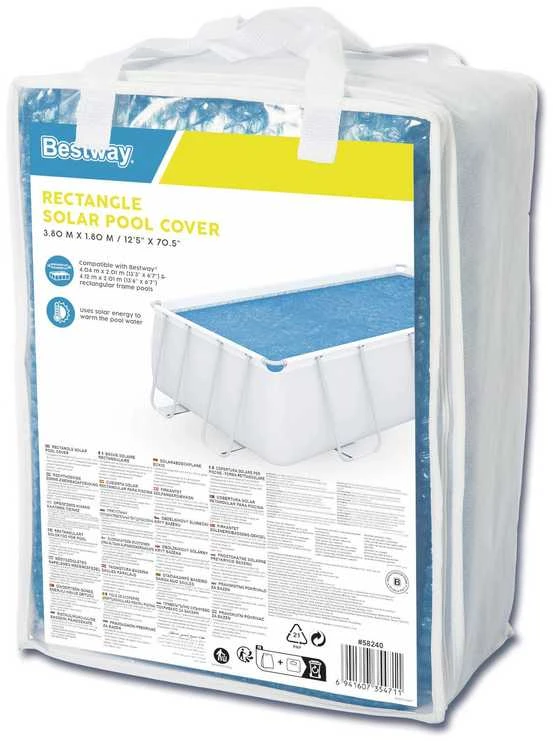 Bestway Vasarinis baseino uždangalas, mėlynas, 380x180cm, PE