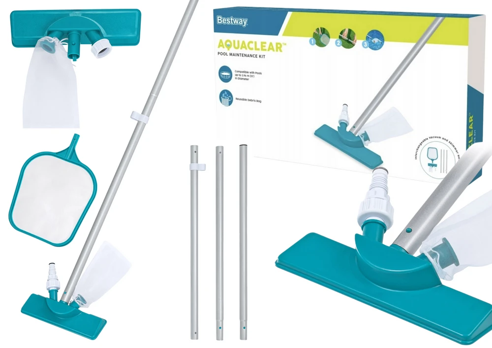 Bestway Patogus baseino valymo rinkinys 3 dalių