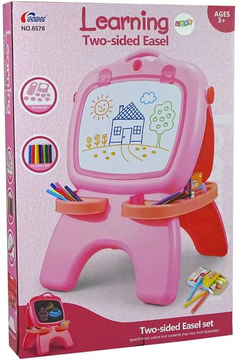 Lean Toys Dvipusė piešimo lenta 2 in 1