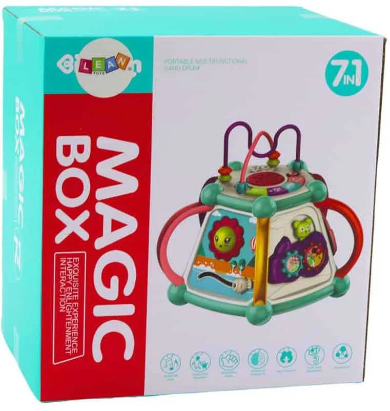 Lean Toys Daugiafunkcis edukacinis kubas 7 viename su garsais ir šviesomis