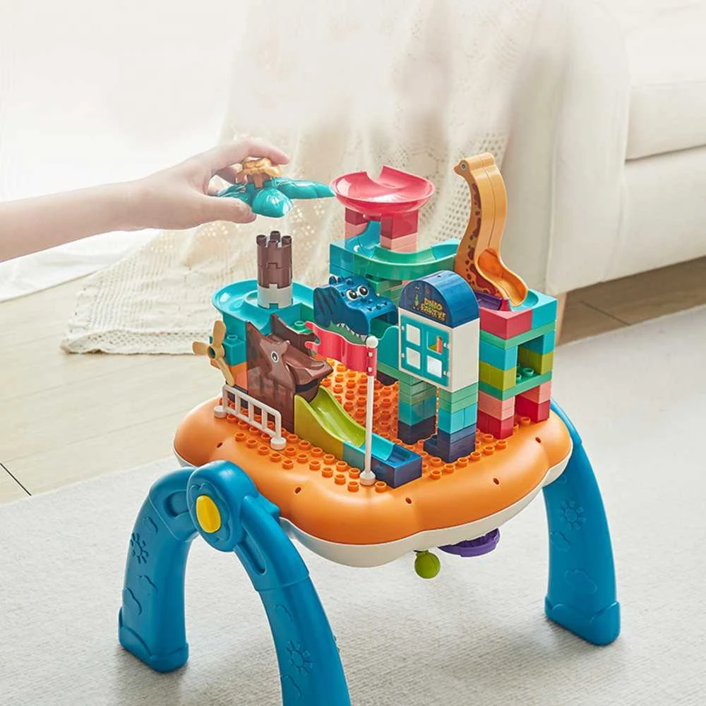 Lean Toys Interaktyvus Edukacinis Stalas Vaikams 2in1 Mėlynas