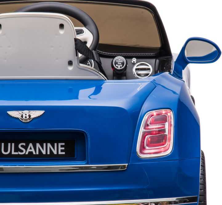 Lean Cars Vienvietis elektromobilis Bentley Mulsanne Lean Car, mėlynas