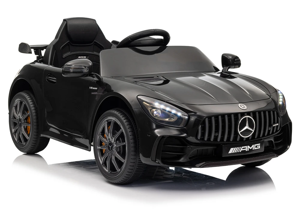 Lean Cars Juodas Mercedes GTR akumuliatorinis automobilis vaikams