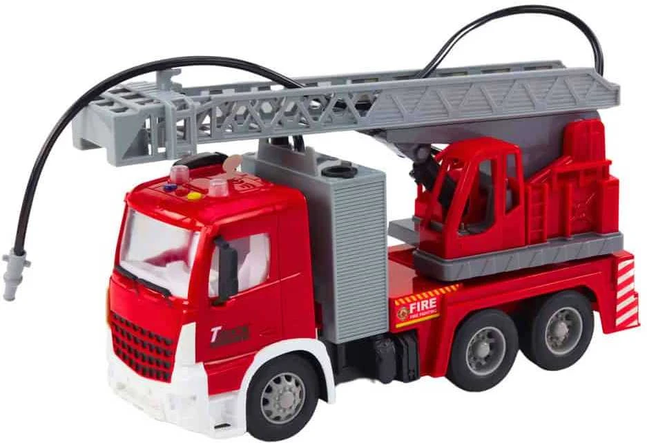 Lean Toys Gaisrinės mašinos su strėle komplektas