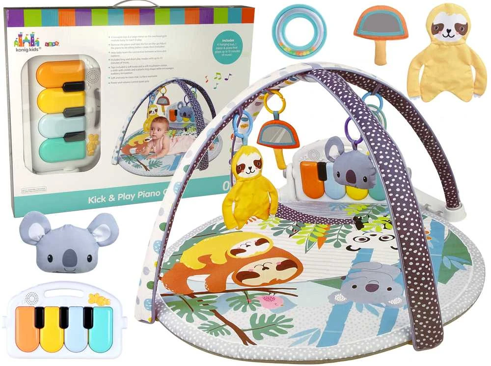 Lean Toys Interaktyvus edukacinis kilimėlis su fortepijonu vaikams