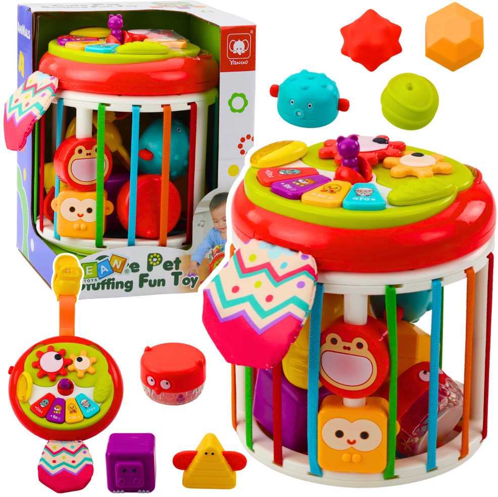 Lean Toys Interaktyvus edukacinis kubas spalvotas