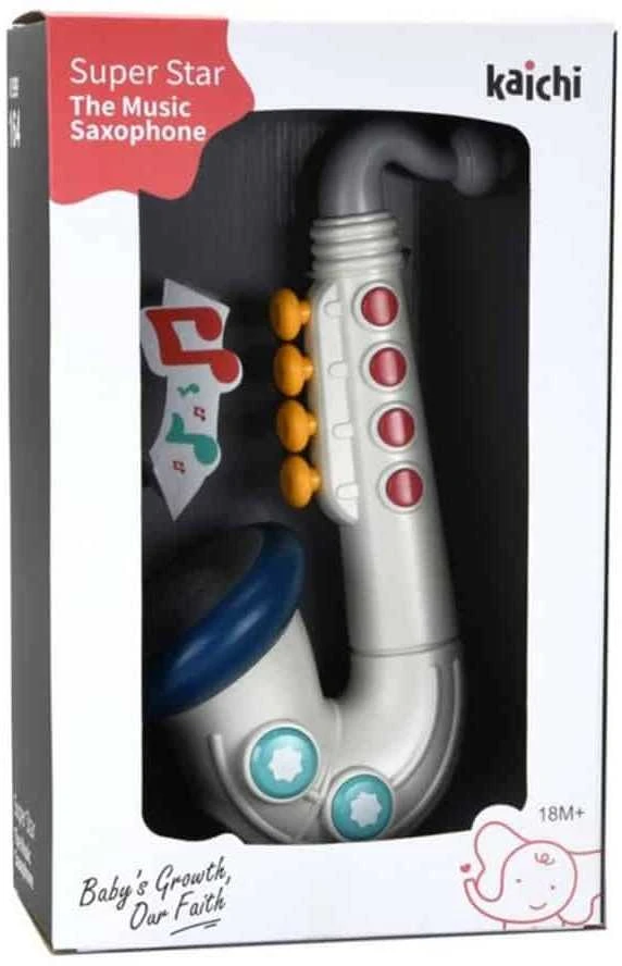 Lean Toys Interaktyvus muzikinis saksofonas vaikams, 31x7x11 cm