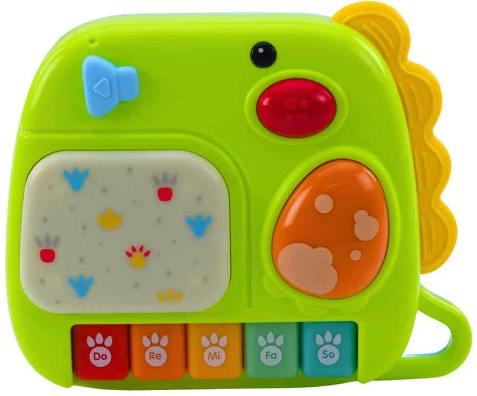 Lean Toys INTERAKTYVUS PIANINAS ŽALIAS DINOZAURAS