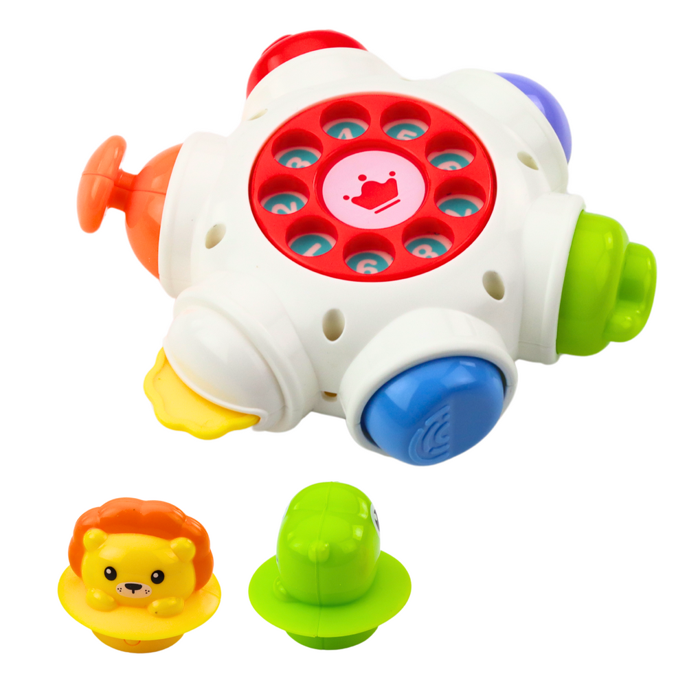 Lean Toys Interaktyvus Žaislas Vaikams – UFO su Liūtu