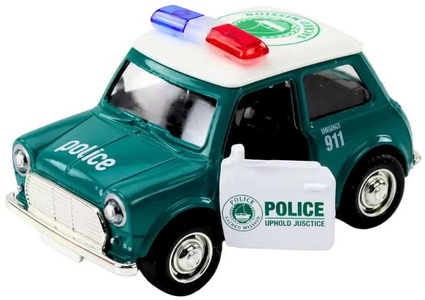 Lean Toys Klasikinis Policijos Automobilis 1:38 su Šviesomis ir Garsais