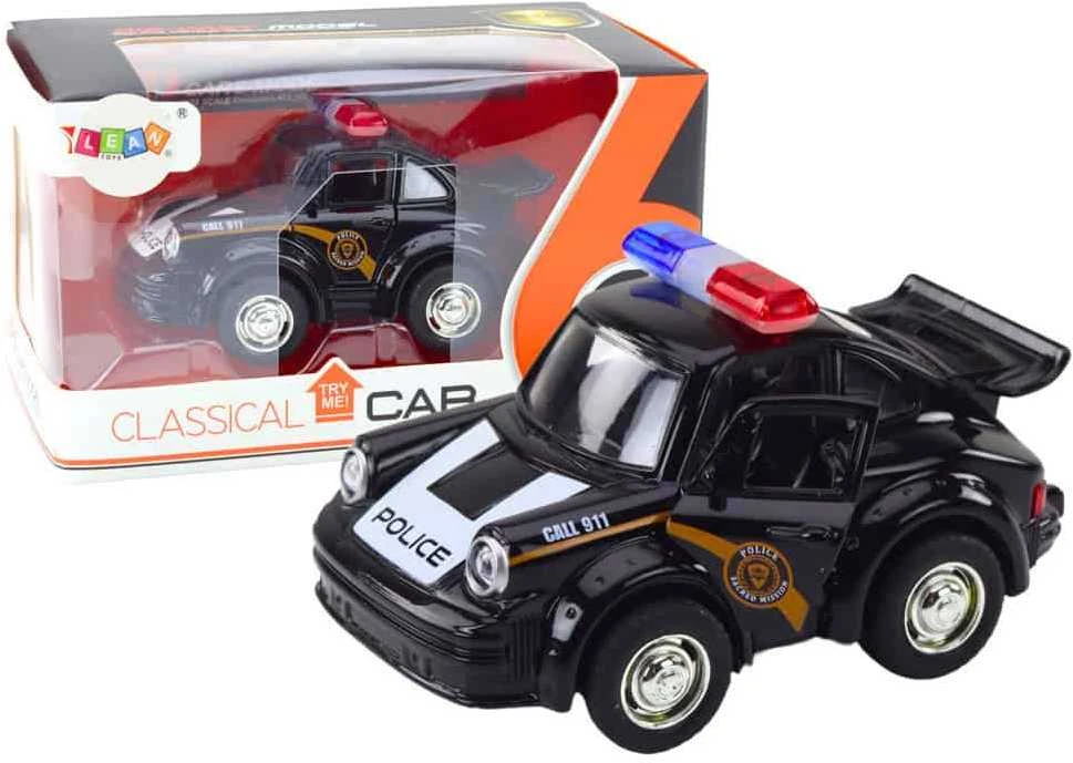 Lean Toys Klasikinis policijos automobilis 1:38 su šviesomis ir garsais