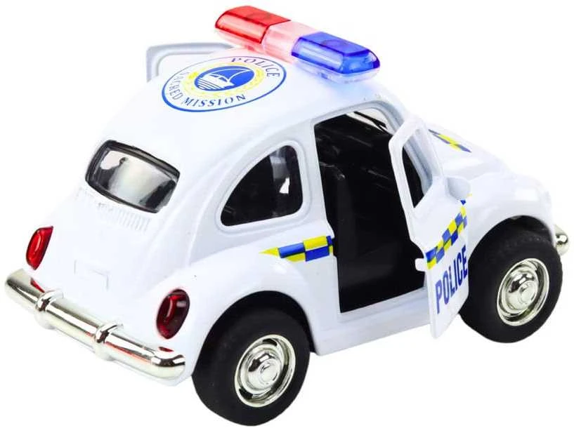 Lean Toys Klasikinis 1:38 Mastelio Policijos Automobilis su Šviesomis ir Garsu