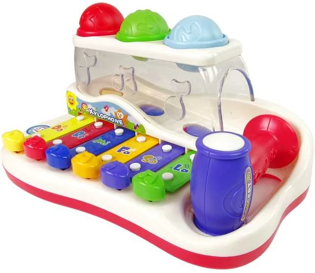 Lean Toys Ksilofonas su plaktuku vaikams nuo 18 mėn.