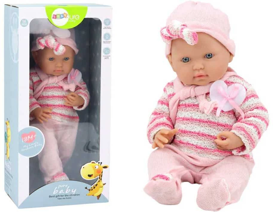 Kūdikis lėlė Lean Toys su judančiomis galūnėmis, 39 cm