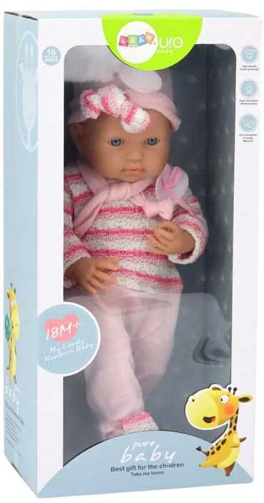 Kūdikis lėlė Lean Toys su judančiomis galūnėmis, 39 cm
