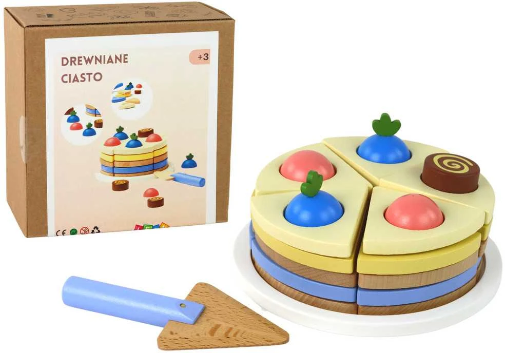 Mediniai torto gabaliukai Lean Toys, 8d.