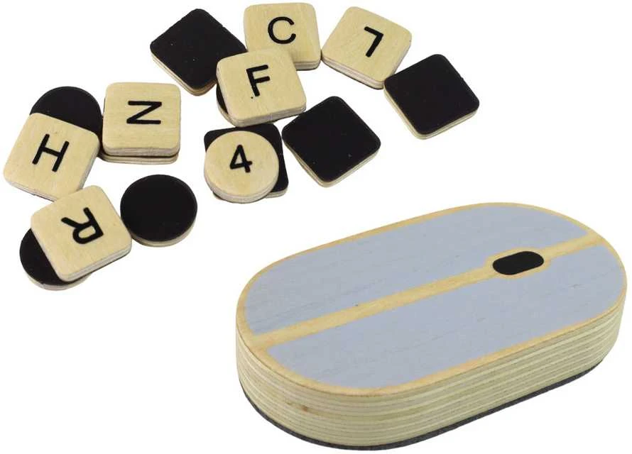 Medinė nešiojamojo kompiuterio piešimo lenta vaikams Lean Toys