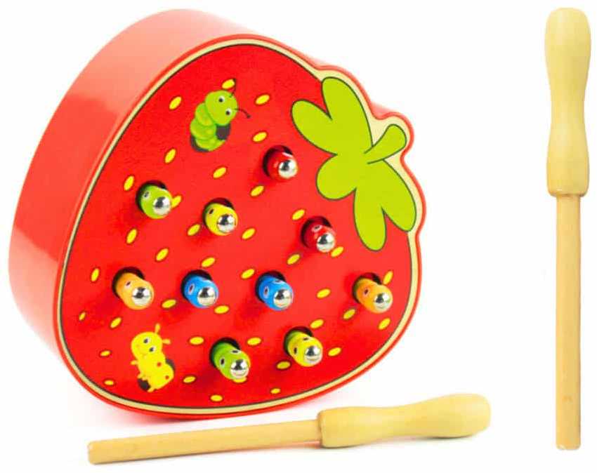 Lean Toys Medinis žūklės žaidimo rinkinys su 2 meškerėmis