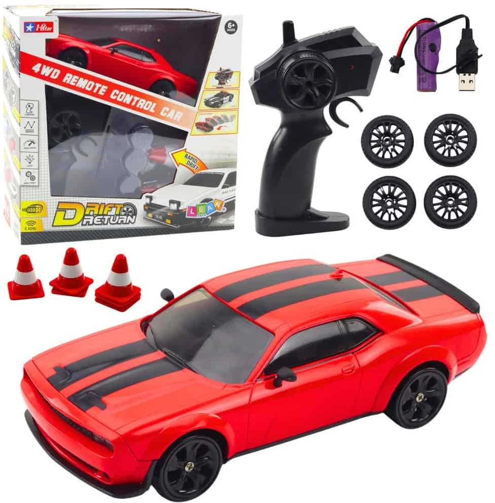 Lean Toys Nuotoliniu būdu valdomas 4WD driftinis automobilis RC 4WD