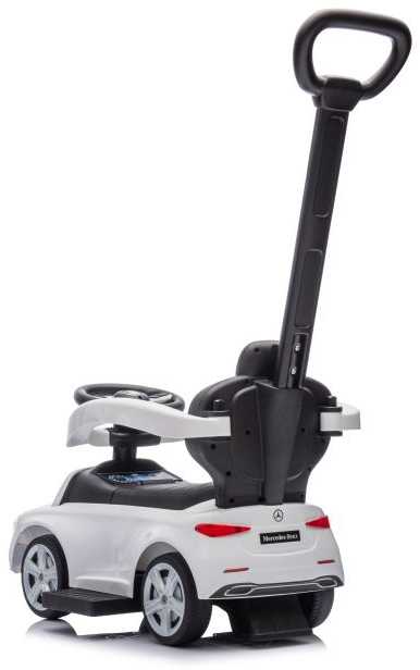 Jeździk Paspiriamas automobilis Mercedes 3in1 baltas