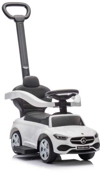 Jeździk Paspiriamas automobilis Mercedes 3in1 baltas