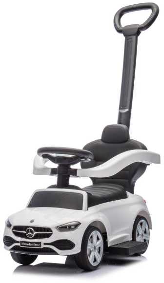 Jeździk Paspiriamas automobilis Mercedes 3in1 baltas