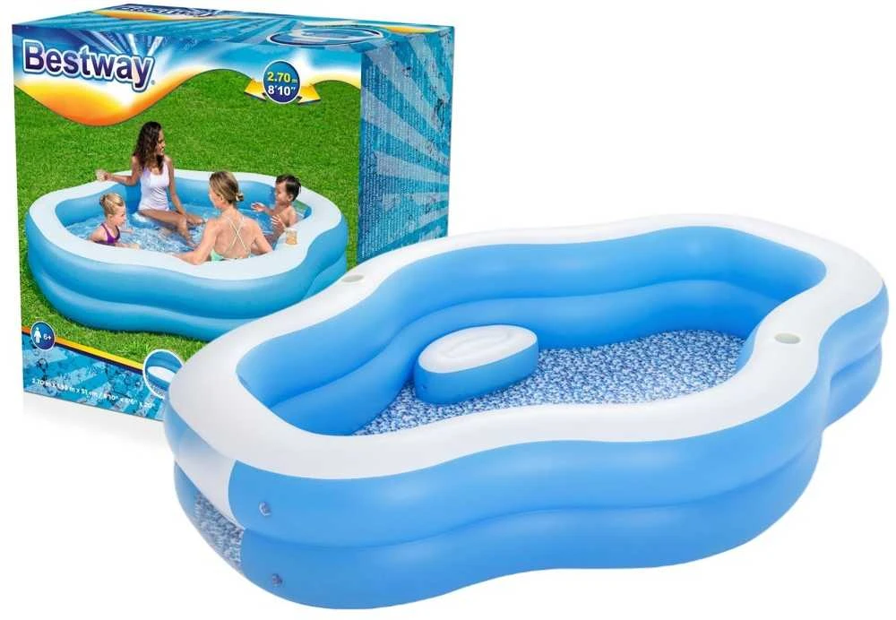 Bestway Baseinas Splashview, mėlynos ir baltos spalvos, 270x198x51cm