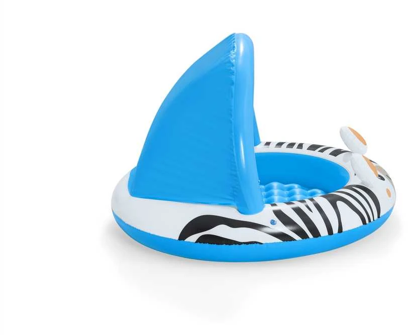 Bestway Bestway 52559 Pripučiamas baseinas su stogu ir pumpuojamu dugnu Zebra 97cm x 66cm