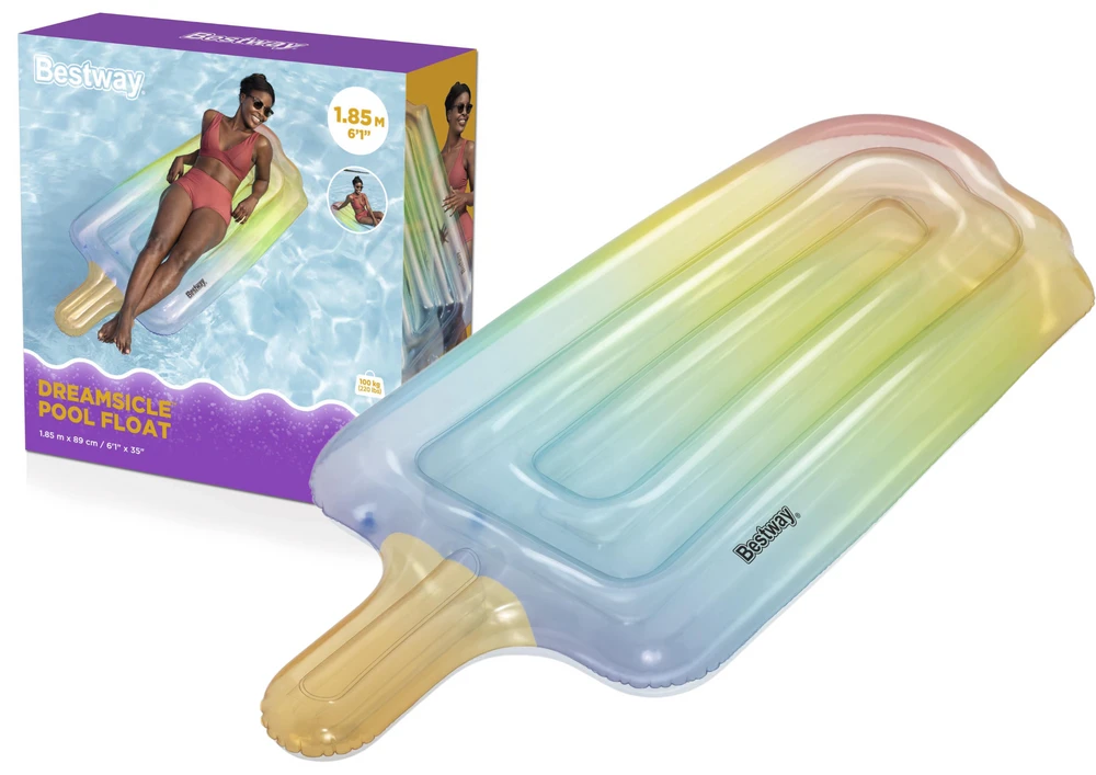 Bestway Pripučiamas spalvingas vandens čiužinys ICE 185 cm 43161