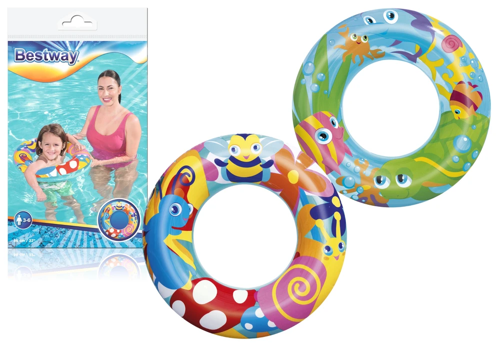 BESTWAY plaukimo ratas Designer, diametras 56cm, asort., 36013