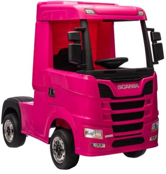 Lean Cars Akumuliatorinis automobilis vaikams Scania 500R HL698 Rožinis 4x4