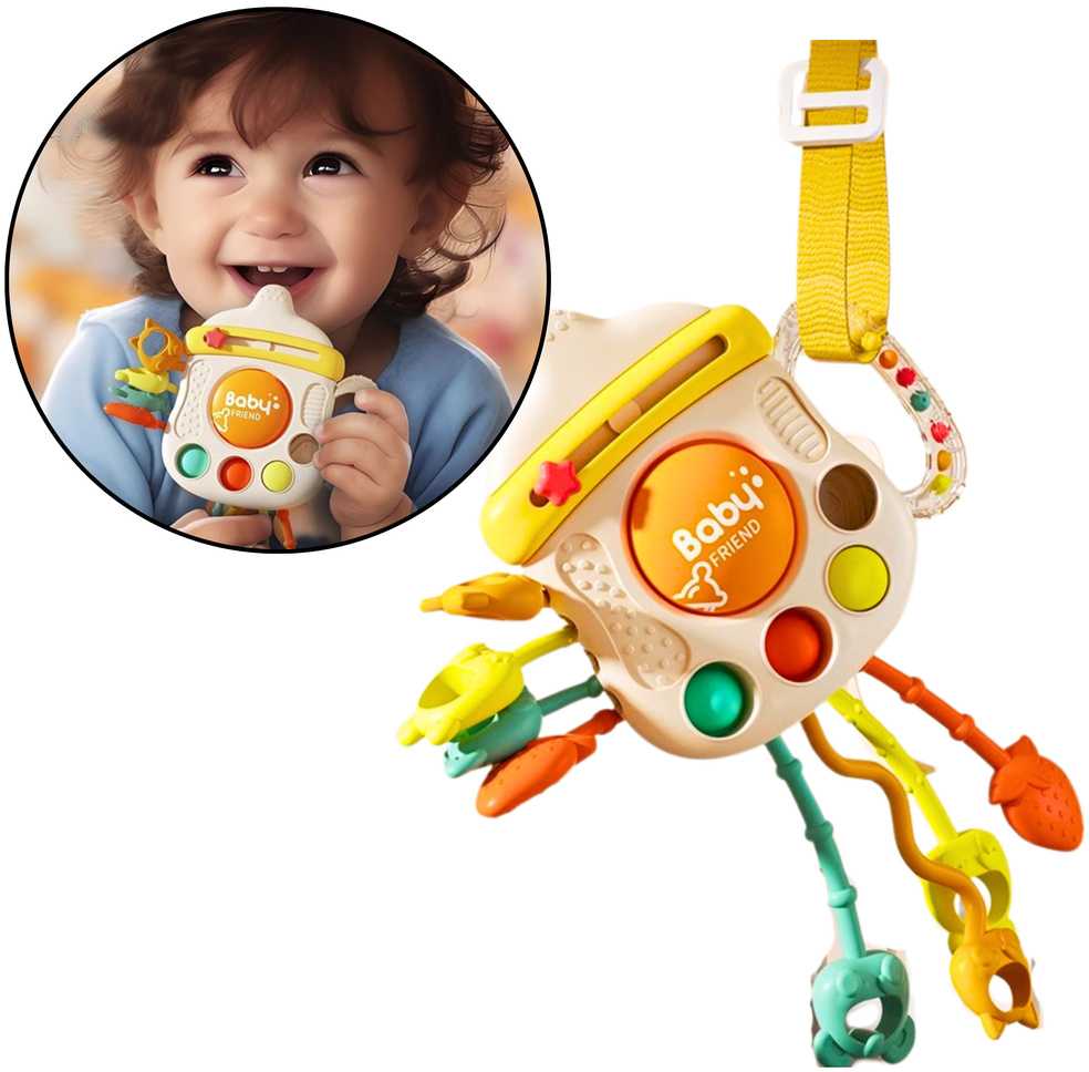 Lean Toys Sensorinis žaislas kūdikiams 3in1
