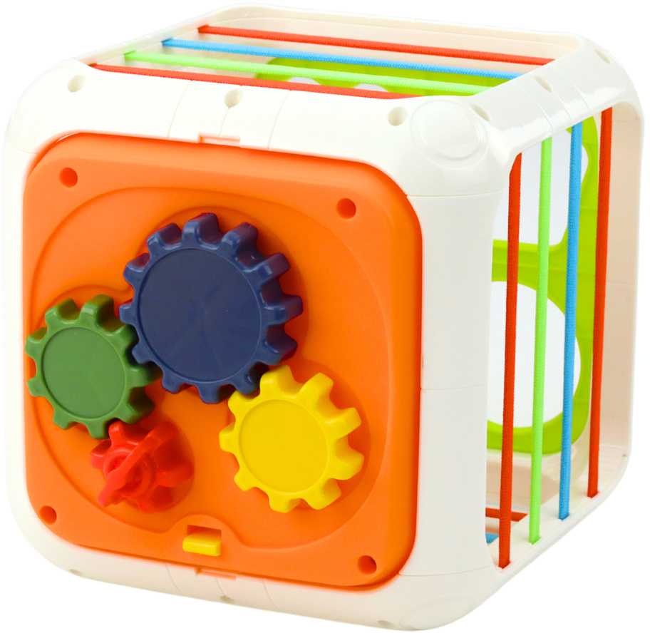Lean Toys Sensorinis edukacinis kubas vaikams
