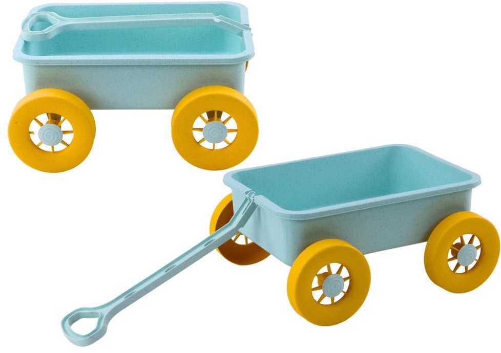 Lean Toys Smėlio vežimėlis pasteliniu turkio atspalviu
