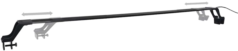 LED akvariumo lempa su spaustukais, mėlyna ir balta, 115-130cm