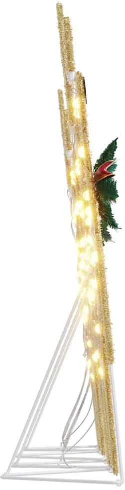 LED elniai 4 vnt. Auksinė 45 x 19 x 65 cm audinys
