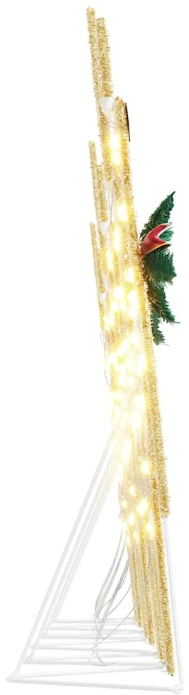 LED elniai 6 vnt. Auksinė 45 x 19 x 65 cm audinys