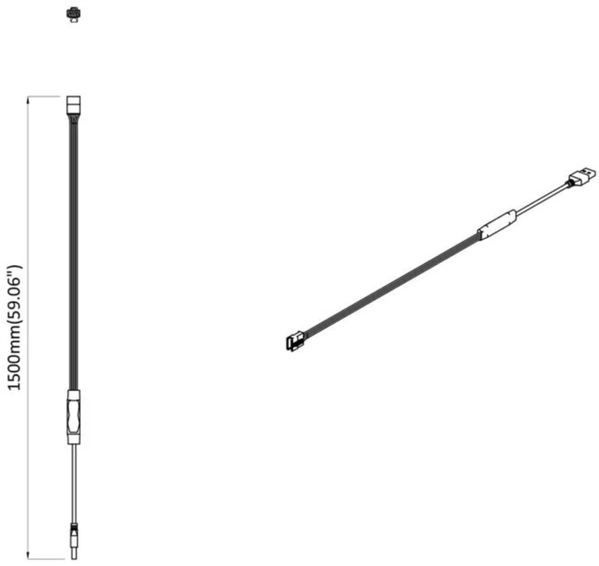 LED juosta 12 vnt. Juoda ir permatoma Varis ir plastikas